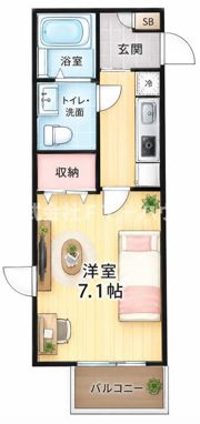 二和壱番館の間取り画像