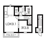 BEFINE 六丁の目東 B棟の間取り画像