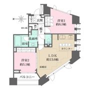 ザ・パークハウス代官山レジデンスの間取り画像