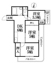 オリーブヒルズ北野の間取り画像