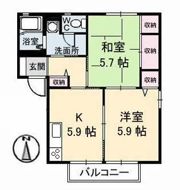 さくら A棟の間取り画像