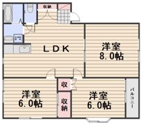 サンハイツ西高崎Ⅳ棟の間取り画像