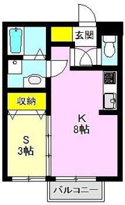 エリカA棟の間取り画像