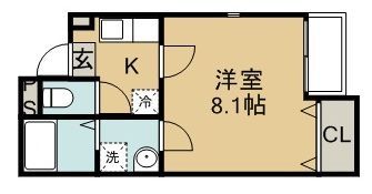 アムール仙台の間取り画像