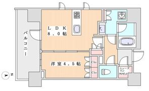 プレミスト早稲田の間取り画像