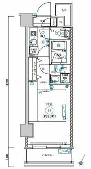 LEXE AZEST横濱関内の間取り画像