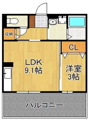 D-room KasumiIIの間取り画像