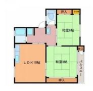 渦ヶ森コーポ18号館の間取り画像