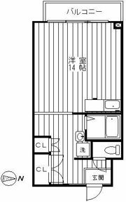 関マンションの間取り画像