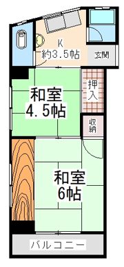 王子コーポの間取り画像