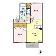セジュールB棟の間取り画像
