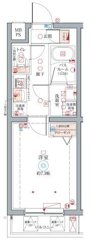 クレヴィスタ柴又の間取り画像