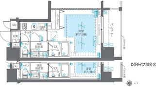 ZOOM江坂公園の間取り画像