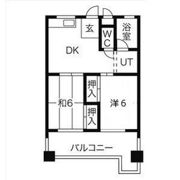コーポ香流橋の間取り画像