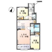 入間市狭山台 アパートA棟新築工事の間取り画像