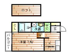 ブローテ石丸の間取り画像
