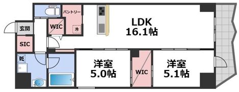 コンフォリア・リヴ谷町四丁目の間取り画像