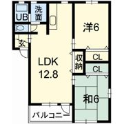 アメニティ植木A棟の間取り画像