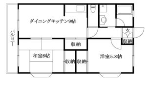 コーポ山西の間取り画像