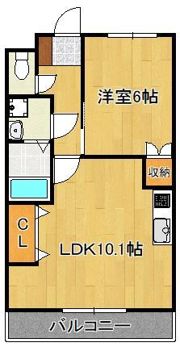 ベティプレイスの間取り画像
