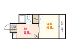 コーポ木村（山本）の間取り画像