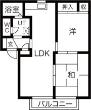 アーバンハイツ御幸山A棟の間取り画像