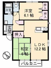 パティオ 6の間取り画像