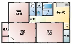 小島戸建アパートの間取り画像