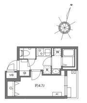 ミュオン北千住の間取り画像