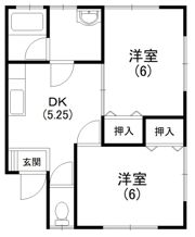 紫陽花Ⅱ 2-の間取り画像