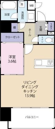 スペルビア勝山の間取り画像