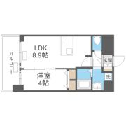 プレリス北巽駅前ラバルスの間取り画像