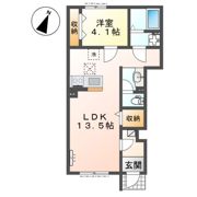日高市武蔵高萩 アパートⅡ期新築工事の間取り画像