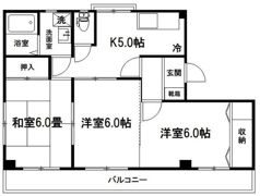 ビレッジ北栄の間取り画像
