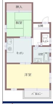キャロル中桜塚の間取り画像