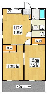 福島第2ハイツの間取り画像
