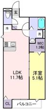 Yuu黒砂の間取り画像
