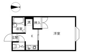 アートビレー若松の間取り画像