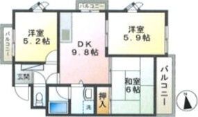 パールハイツ大森金城学院前の間取り画像