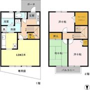クレールタウン立花A棟の間取り画像