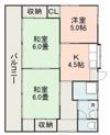 長嶺南貸家Aの間取り画像
