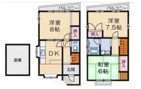 三箇6丁目貸家の間取り画像