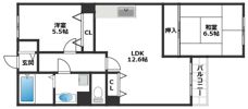 パル鷹取の間取り画像
