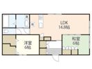 BORIKIしののめ和の間取り画像