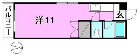 サンハイツ道後の間取り画像