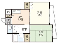 第2森川ビルの間取り画像