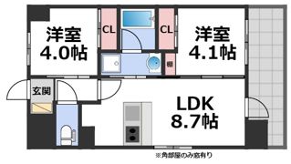 パラゴン勝山通りの間取り画像