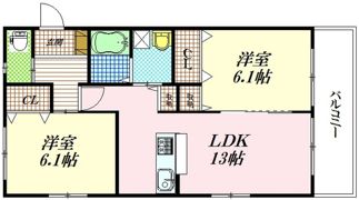 ヒューゲルハイムⅡの間取り画像