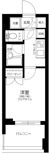 パレステュディオ芝浦シティの間取り画像