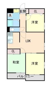 グランドハイツ豊中の間取り画像